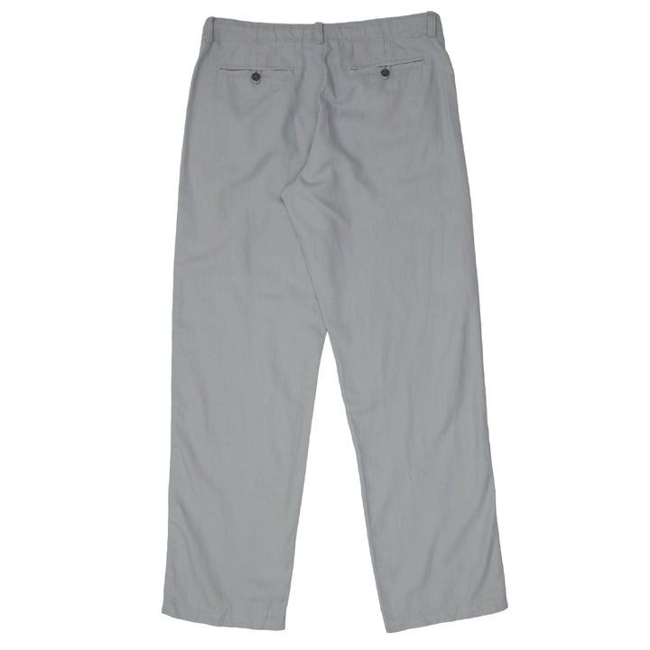 Mens Marc Anthony Gray Linen Pants