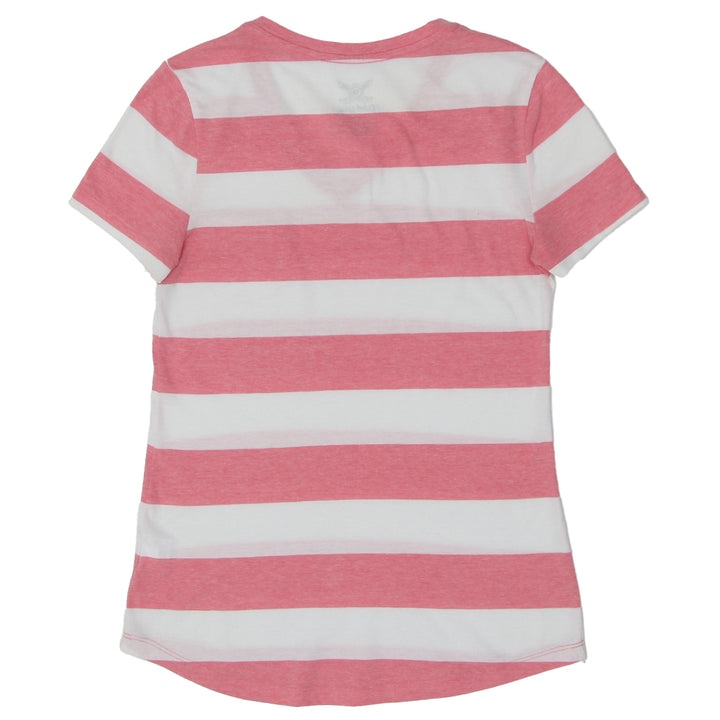 Ladies Faded Glory Striped V-Neck T-Shirt