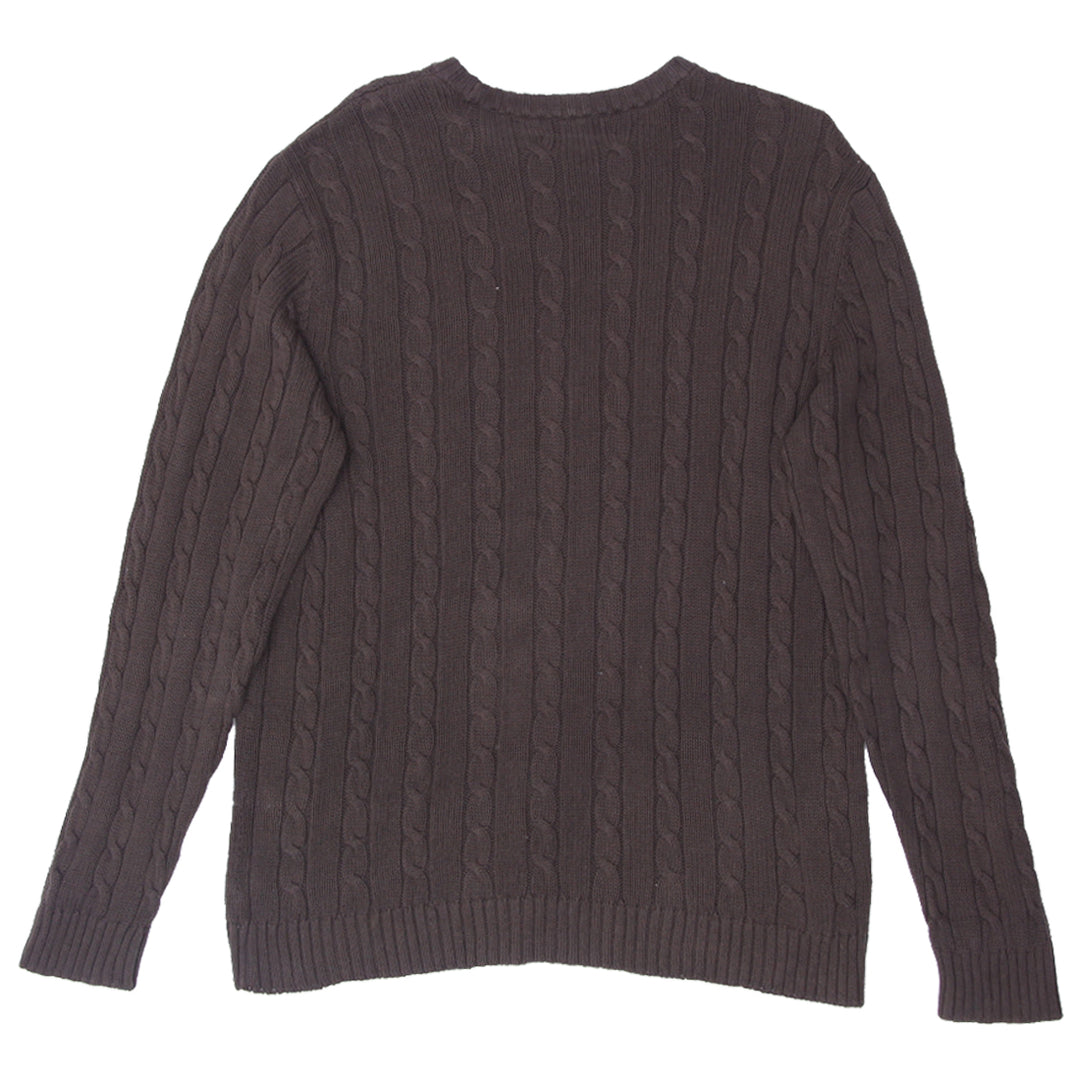 Mens Chaps Cable Knit Sweater