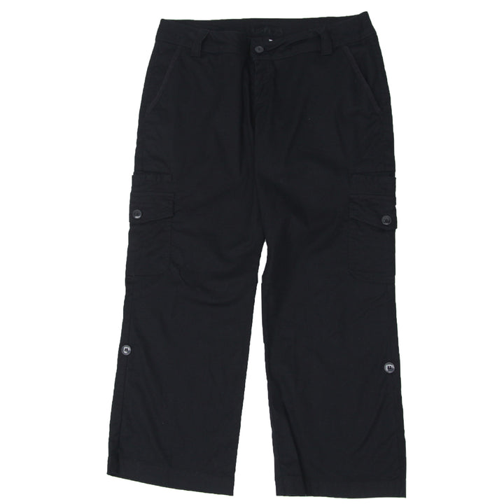 Ladies Roots 73 Black Cargo Crop Pants