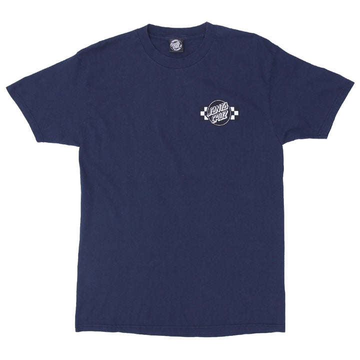 Mens Santa Cruz Skateboard Navy T-Shirt