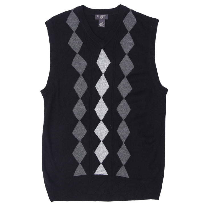 Mens Dockers Argyle V-Neck Sweater Vest