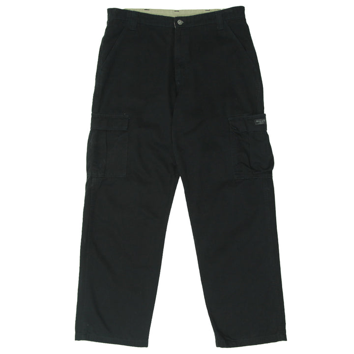 Mens Wrangler Black Cargo Pants