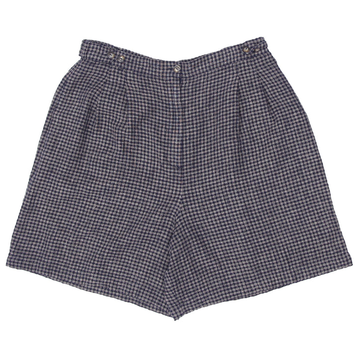 Y2K Christopher & Banks Gingham Linen Blend Shorts