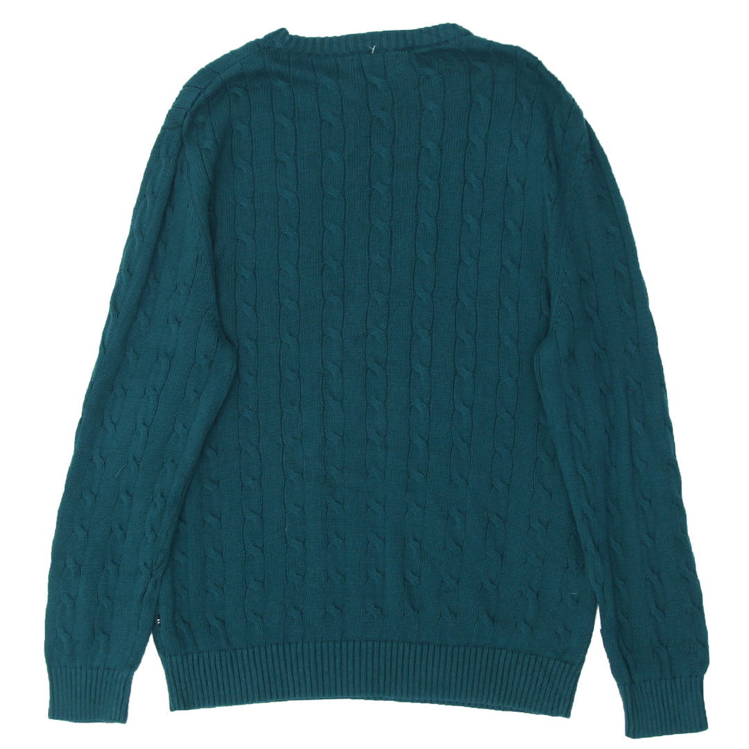 Mens Nautica Cable Knit Sweater