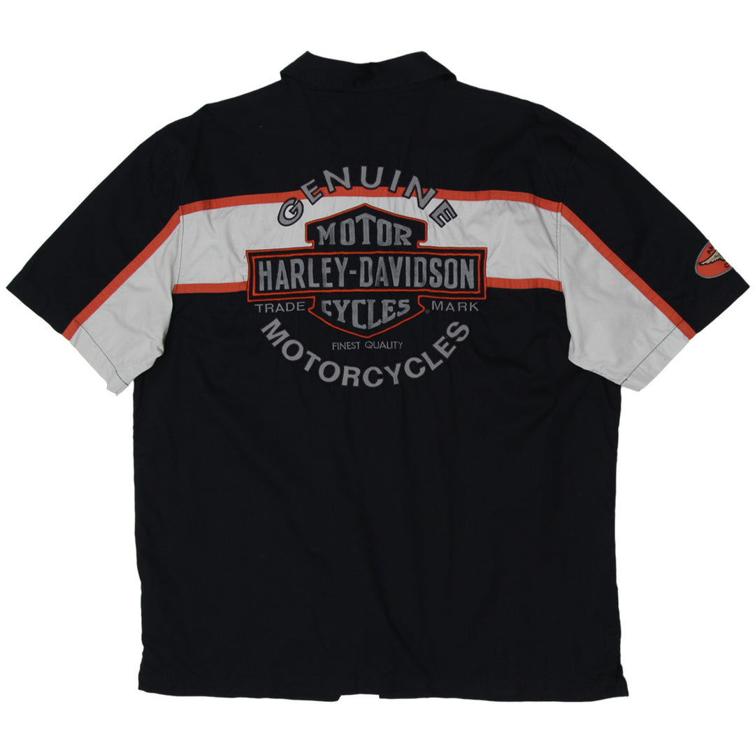 Mens Harley Davidson MotorClothes Embroidered Shirt