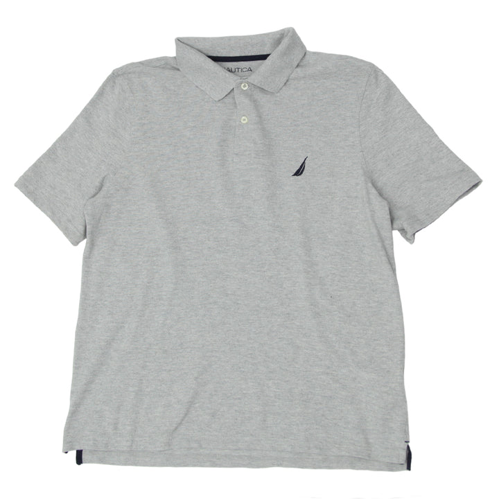 Mens Nautica Classic Fit Gray Polo T-Shirt