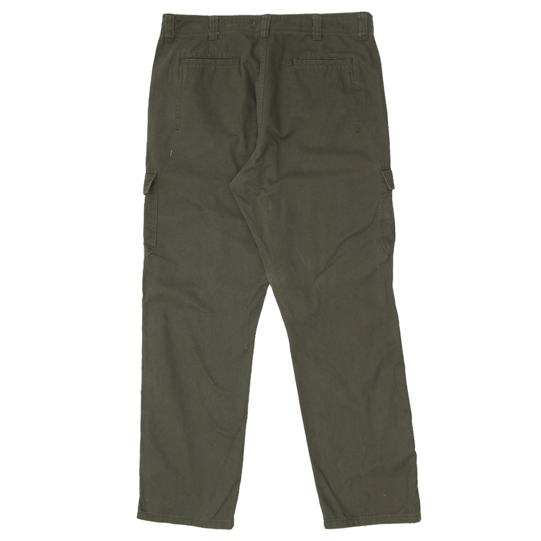 Mens Wrangler Relaxed Fit Cargo Pants Green