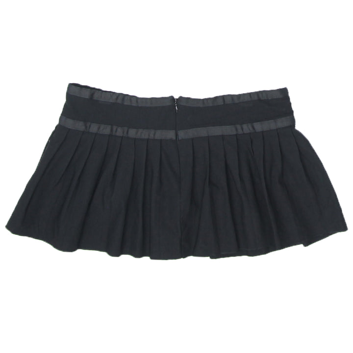 Y2K Pleated Black Micro Mini Skirt