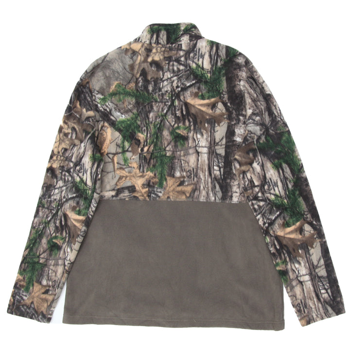 Mens Realtree Full Zip Forest Camo Fleece Jacket