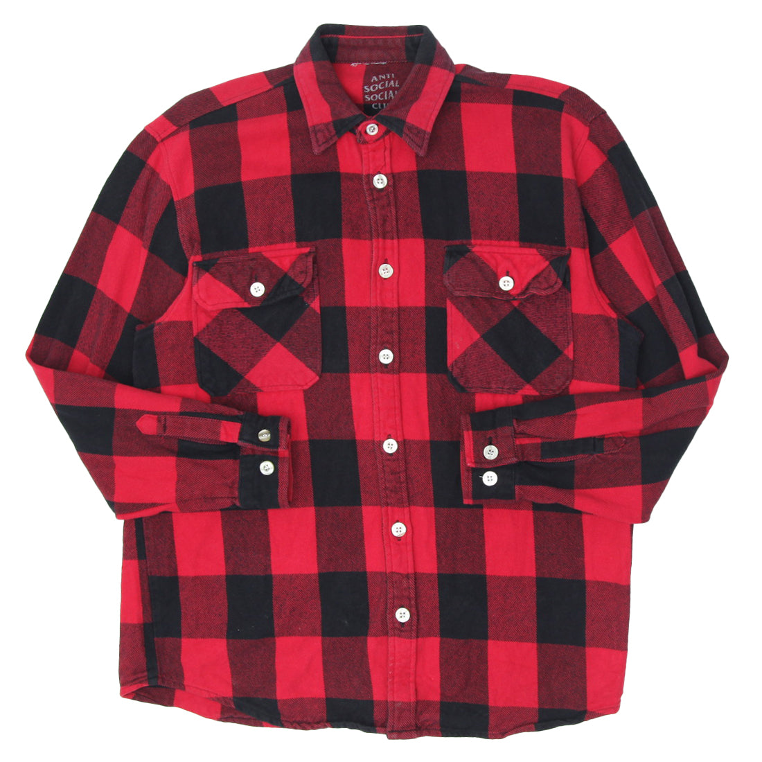 Anti social social club plaid shirt hotsell