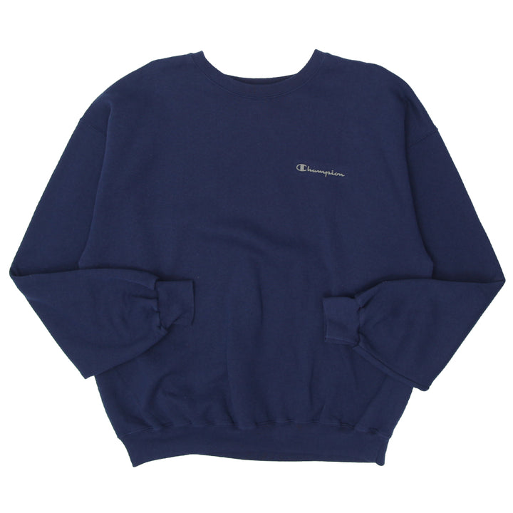 Mens Champion Navy Crewneck Sweatshirt