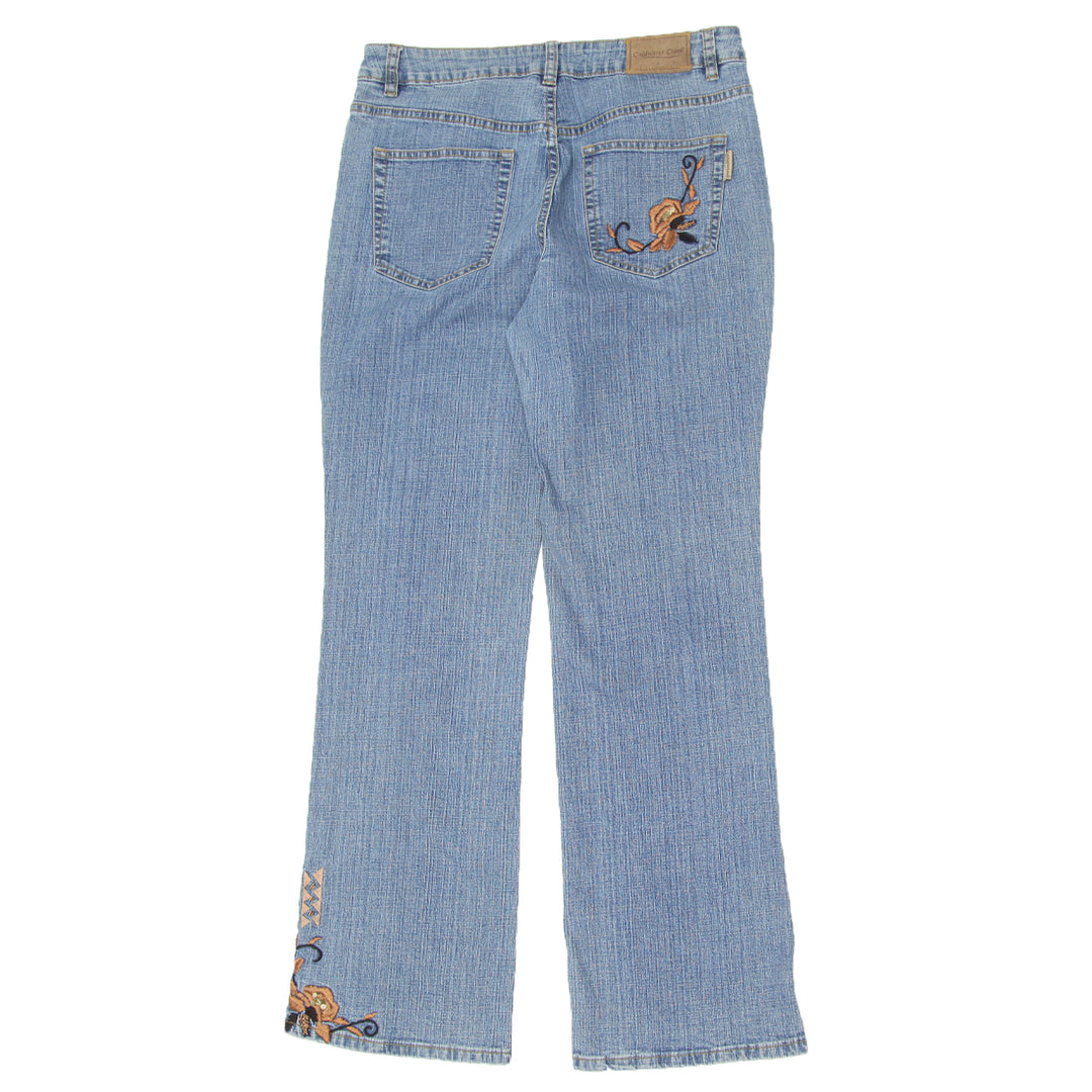 Y2K Embroidered Bootcut Jeans