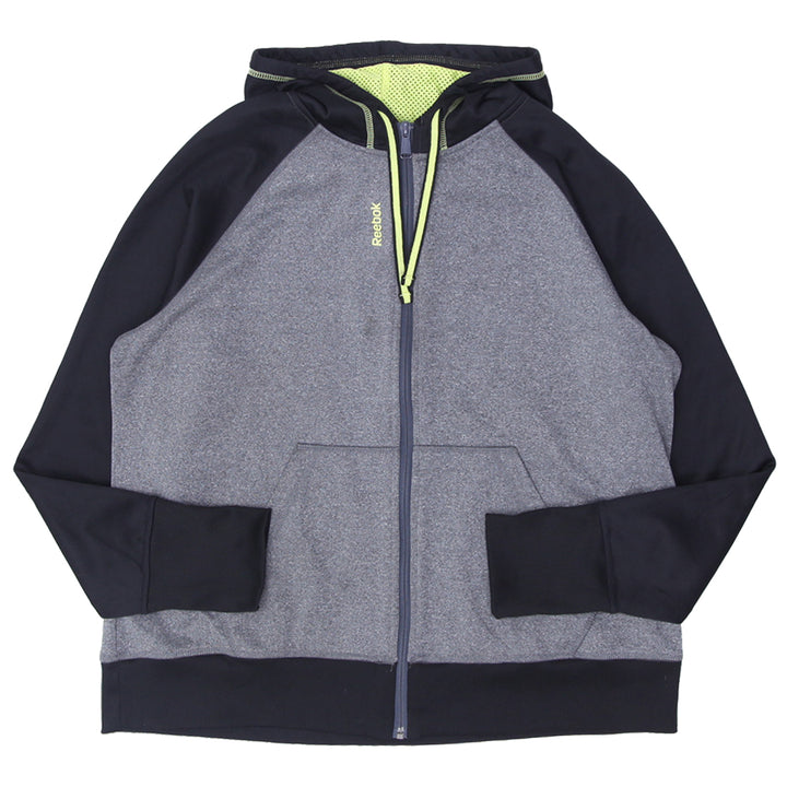 Mens Reebok Black/Gray Full Zip Hoodie