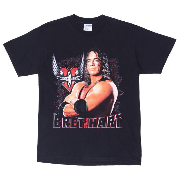 Mens Gildan Bret 'The Hitman' Hart WWf T-Shirt