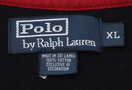 Vintage Polo by Ralph Lauren Quarter Sweater Black