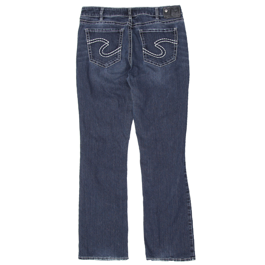 Y2K Silver Jeans Slim Bootcut Jeans