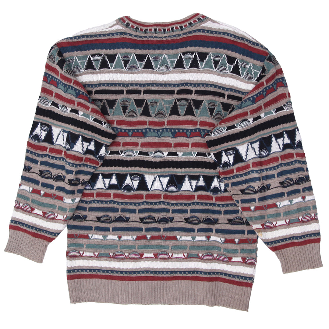 Vintage Tundra Canada Coogi Style 3D Knit Sweater