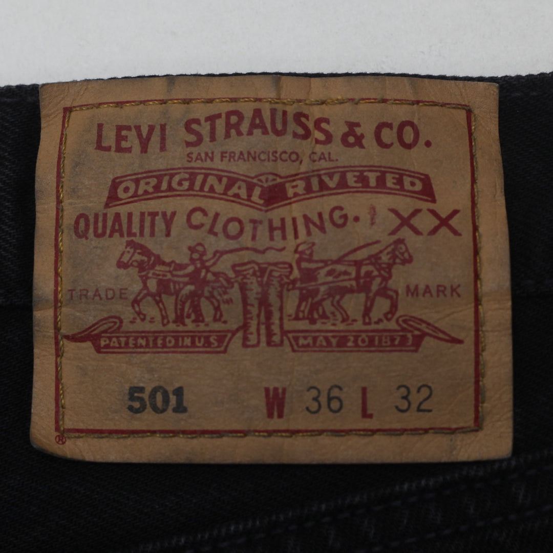 Vintage Levi Strauss 501.Button Fly Jeans Black