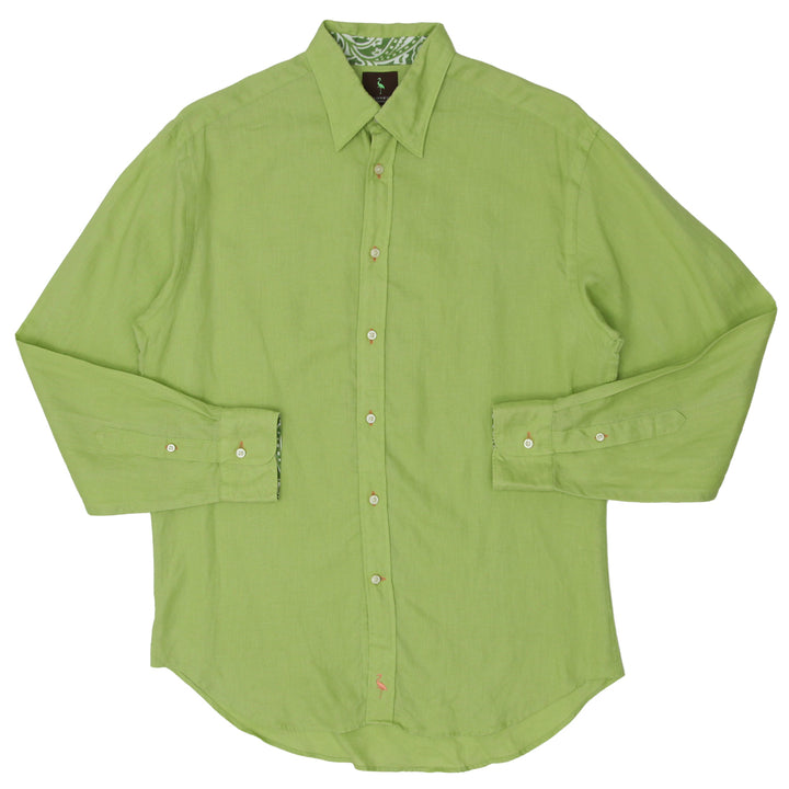 Mens Tailorbyrd Shirtmaker Co. Long Sleeve Linen Shirt