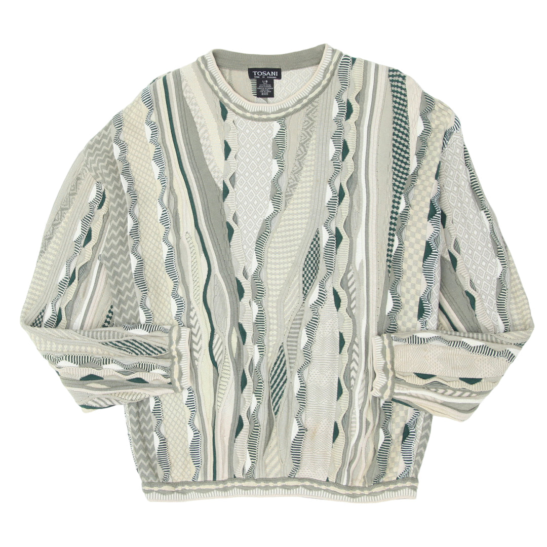 Vintage Tosani Coogi Style Knit Sweater