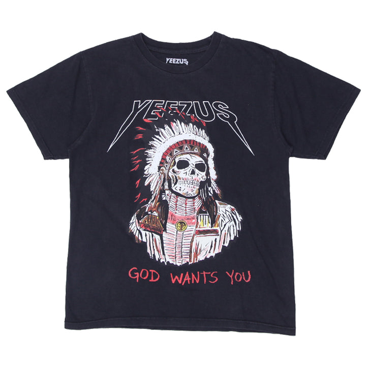 Mens Yeezus God Wants You Tour T-Shirt Black