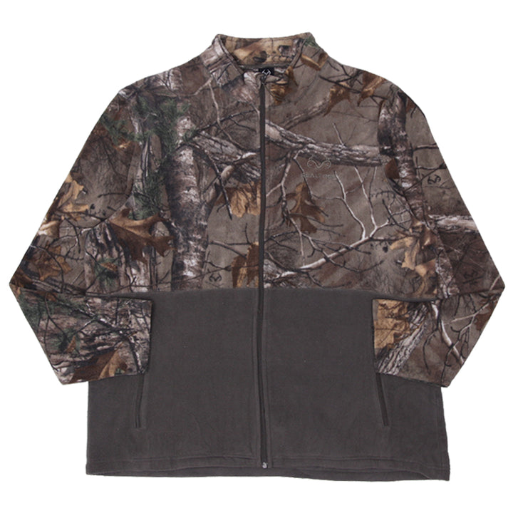 Mens Realtree Full Zip Fleece Jacket