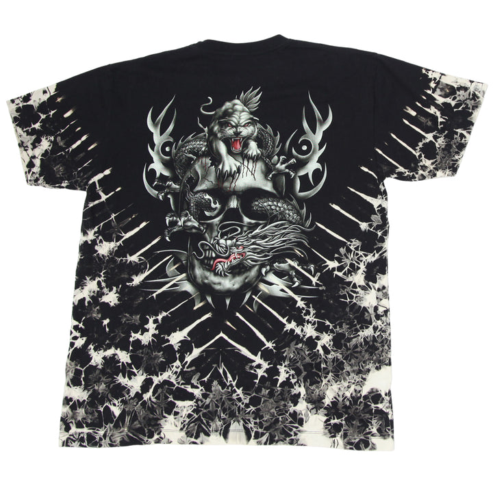 Mens Black Graphic Short Sleeve T-Shirt