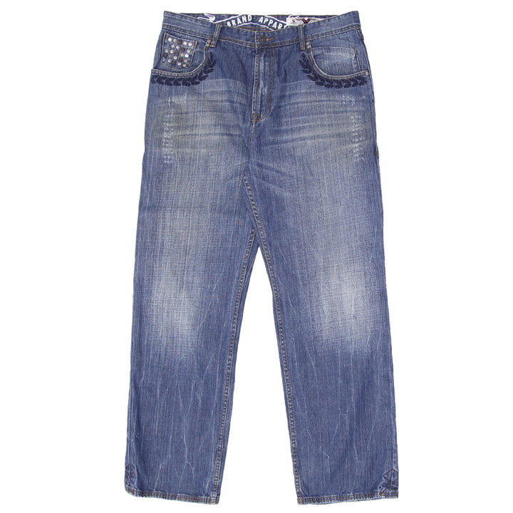 Mens Y2K XV Stud Straight Jeans