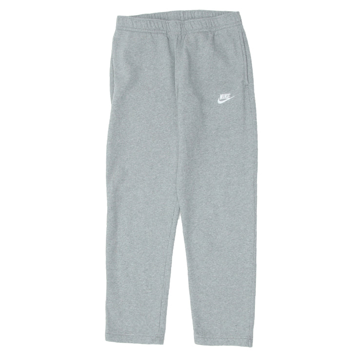 Mens Embroidered Nike Logo Gray Sweat Pants