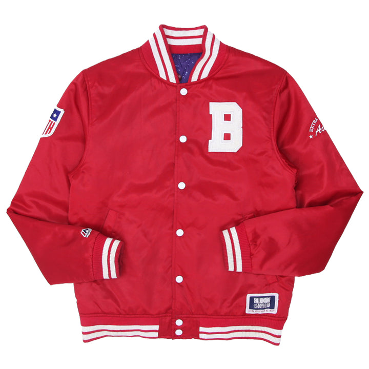 Mens Billionare Boys Club X Majestic Reversible Bomber Jacket