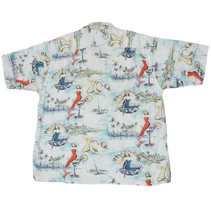 Mens Clearwater Outfitters Mermaid Cocktail Print Shirt