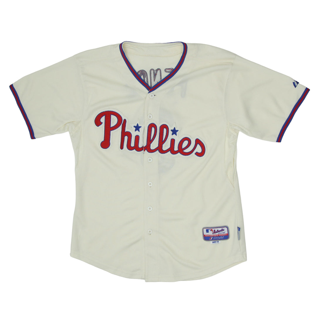 Vintage Majestic Phillies Pence 3 Baseball Jersey