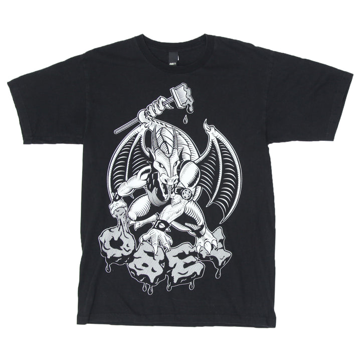 Mens Obey Dragon Black T-Shirt