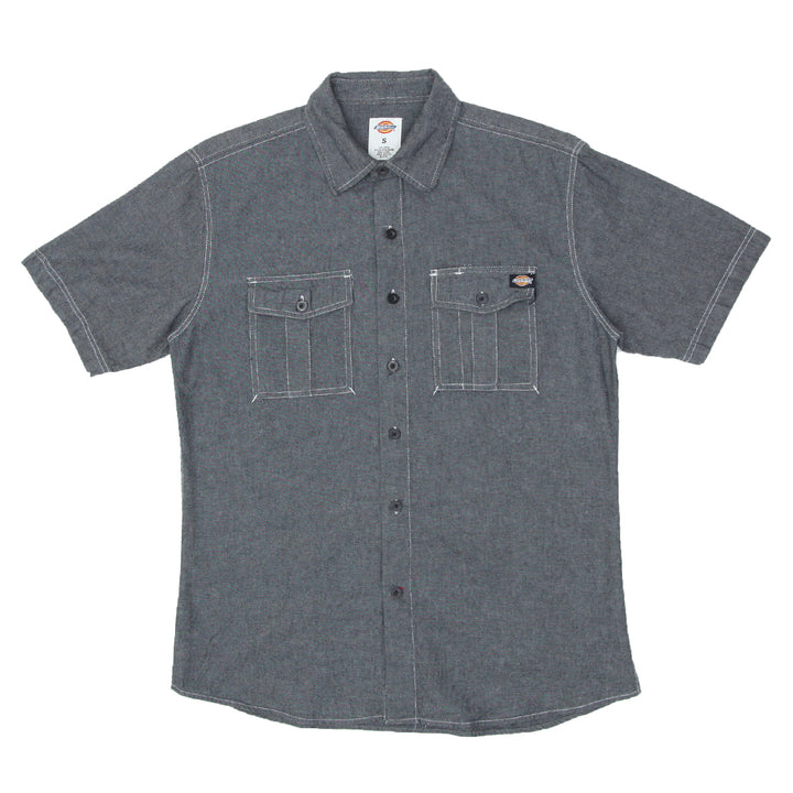 Mens Dickies Gray Short Sleeve Shirt