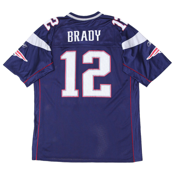 Mens Reebok New England Patriots Brady 12 Football Jersey