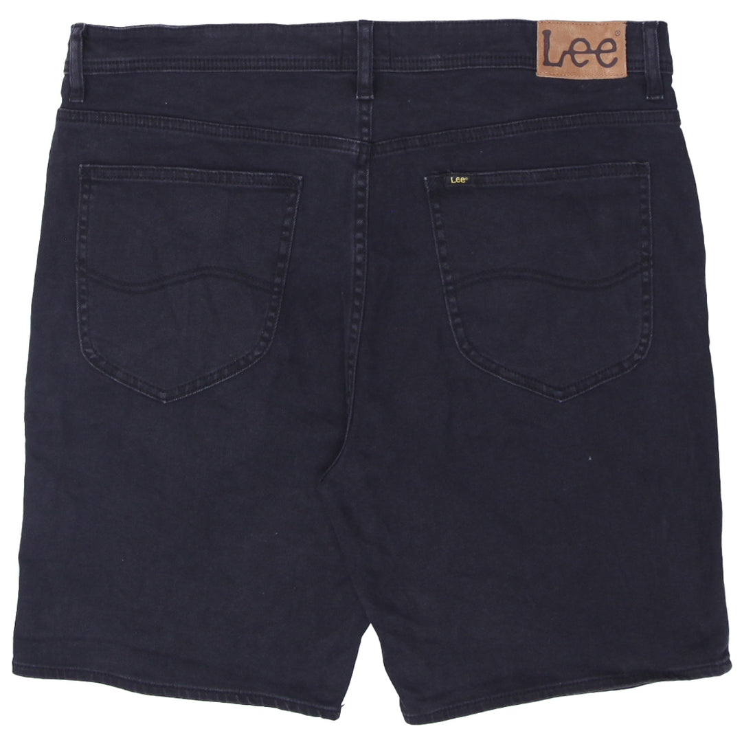 Mens Lee Black Denim  Stretch Shorts