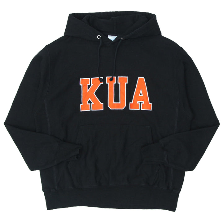 Mens Champion Reverse Weave KUA Pullover Hoodie Black