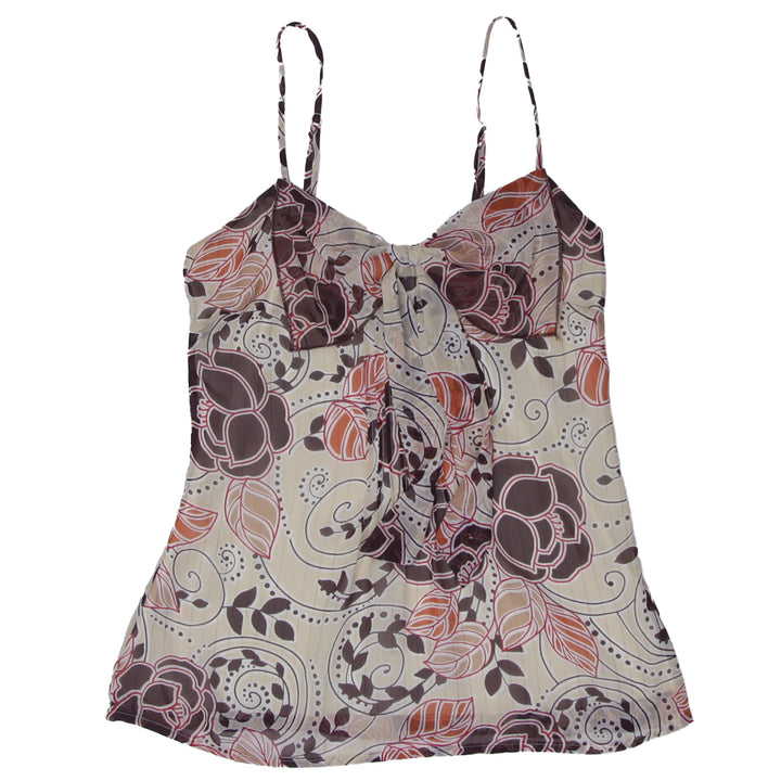 Y2K Strappy Floral Sheer Top