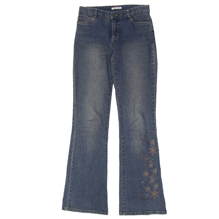 Y2K Smart Set Embroidered Flare Jeans