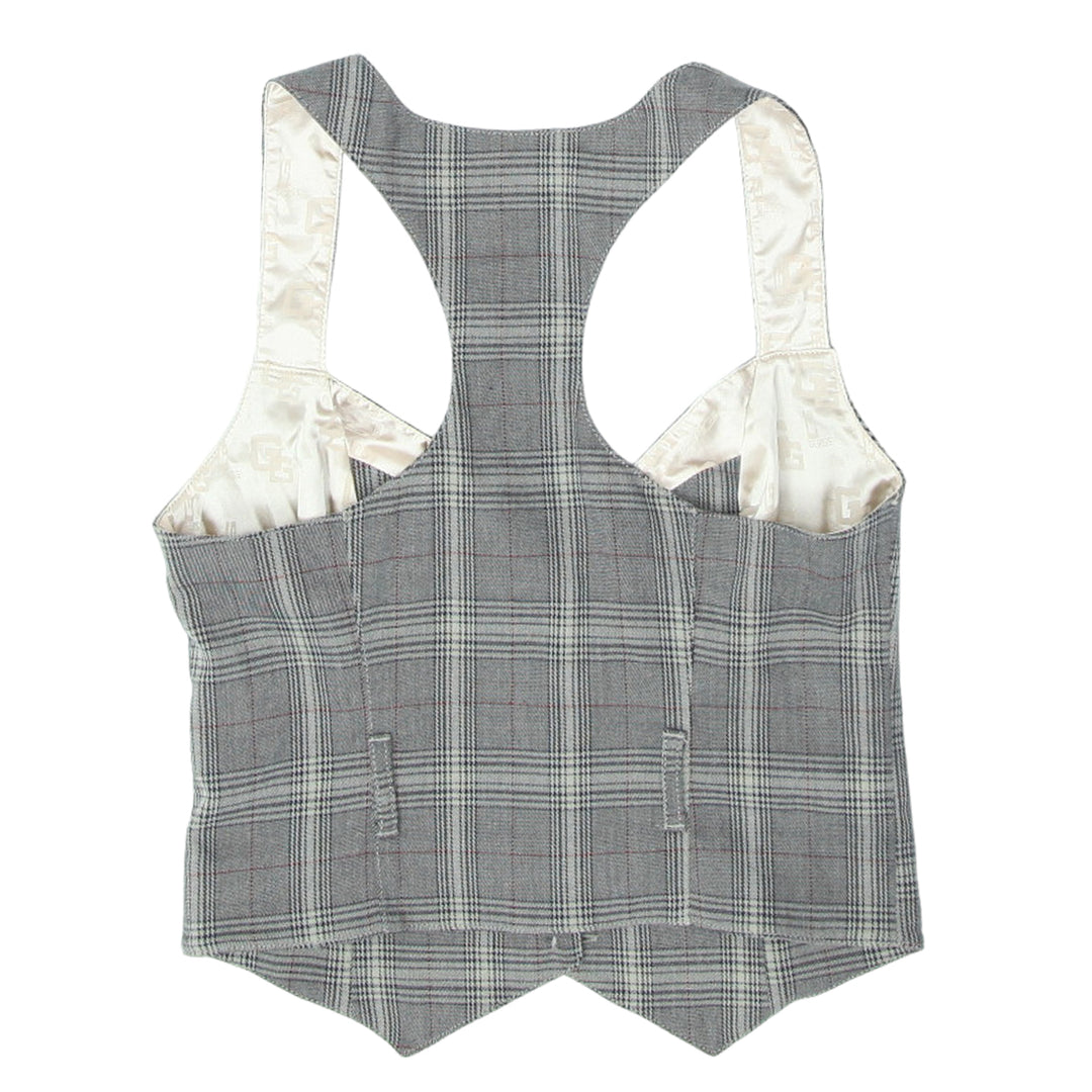 Y2K Guess Plaid Waistcoat