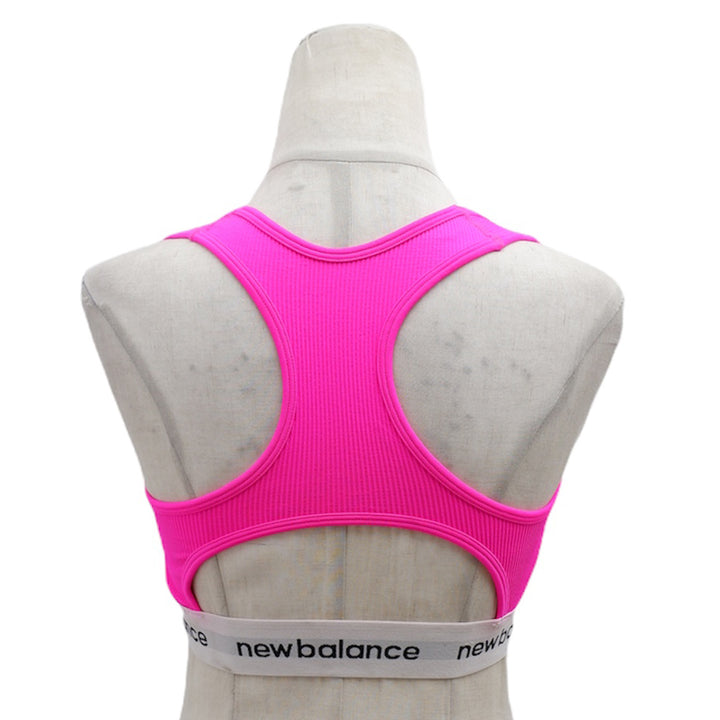 Ladies New Balance Pink Raceback Sports Bra