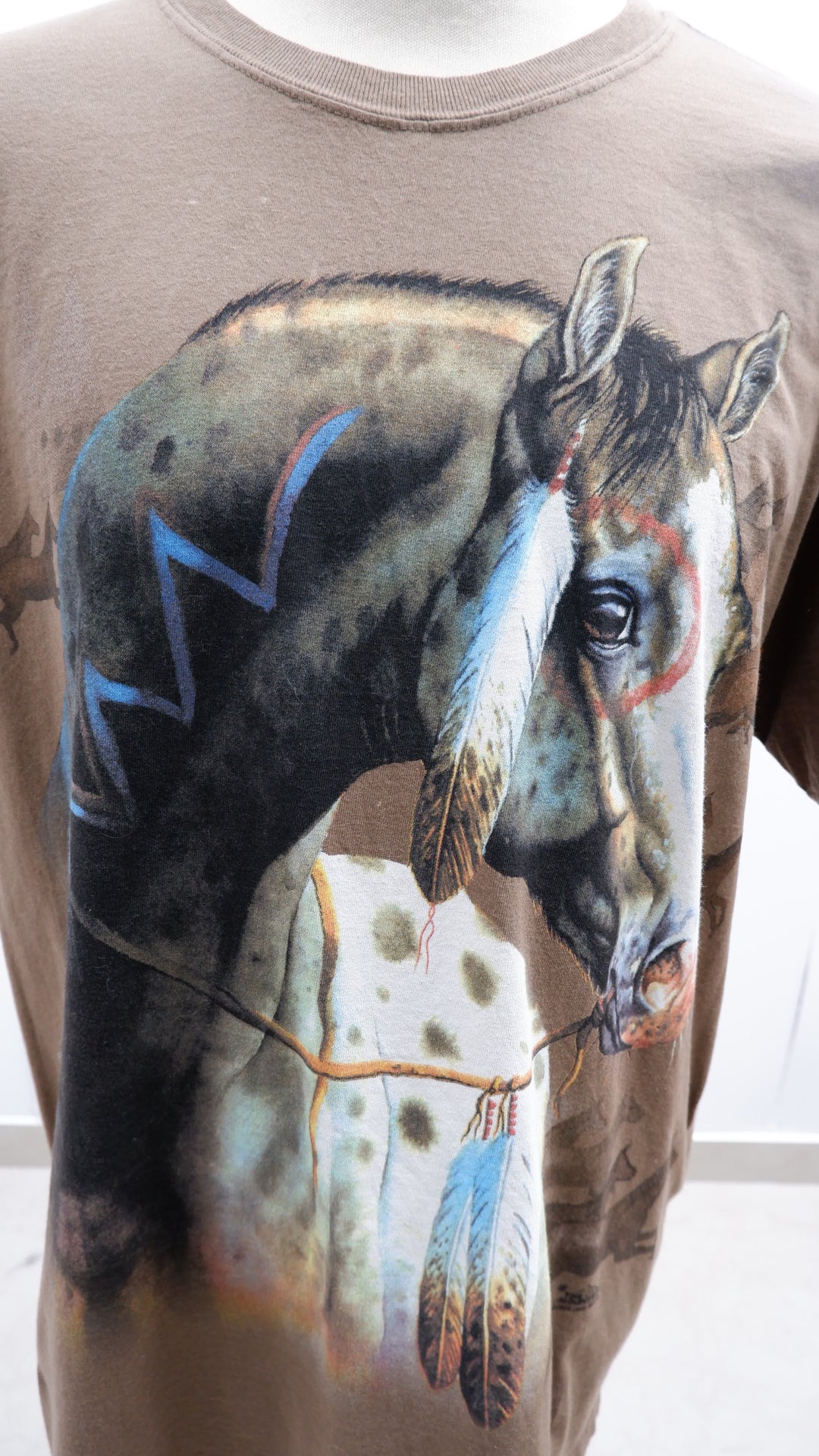 Vintage 2004 The Mountain Judy Gibson Horse T-Shirt