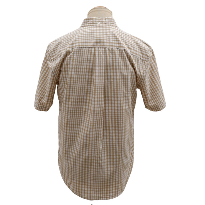 Mens Checkered Classic Fit Short Sleeve Shirt
