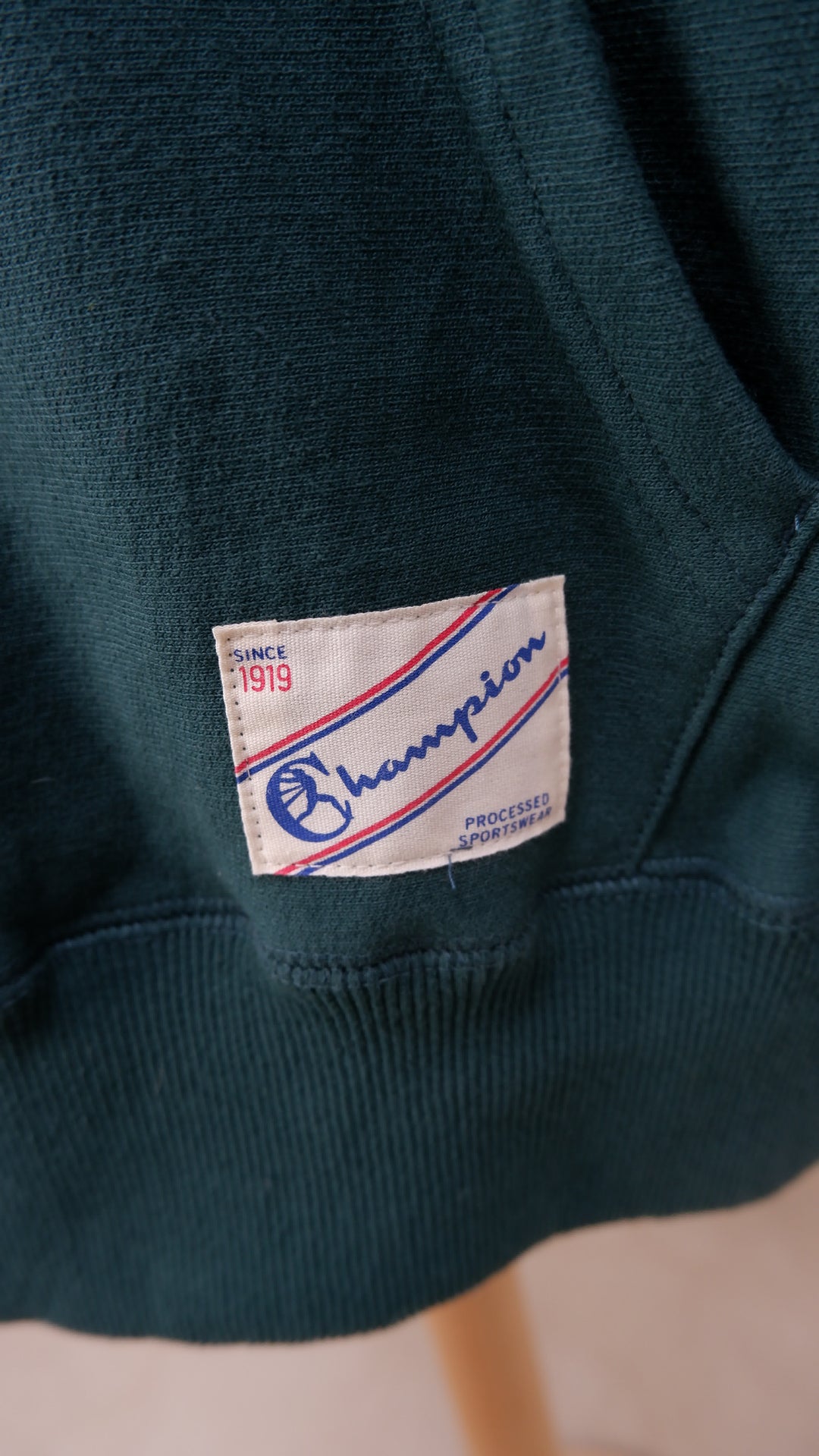 Vintage Champion Processed Sportswear + Todd Sportswear Quarter Zip Sweatshirt