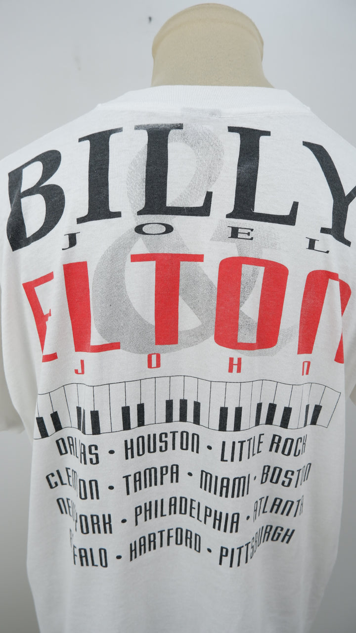 95 Elton & Billy Face To Face Tour Single Stitch VTG T-Shirt