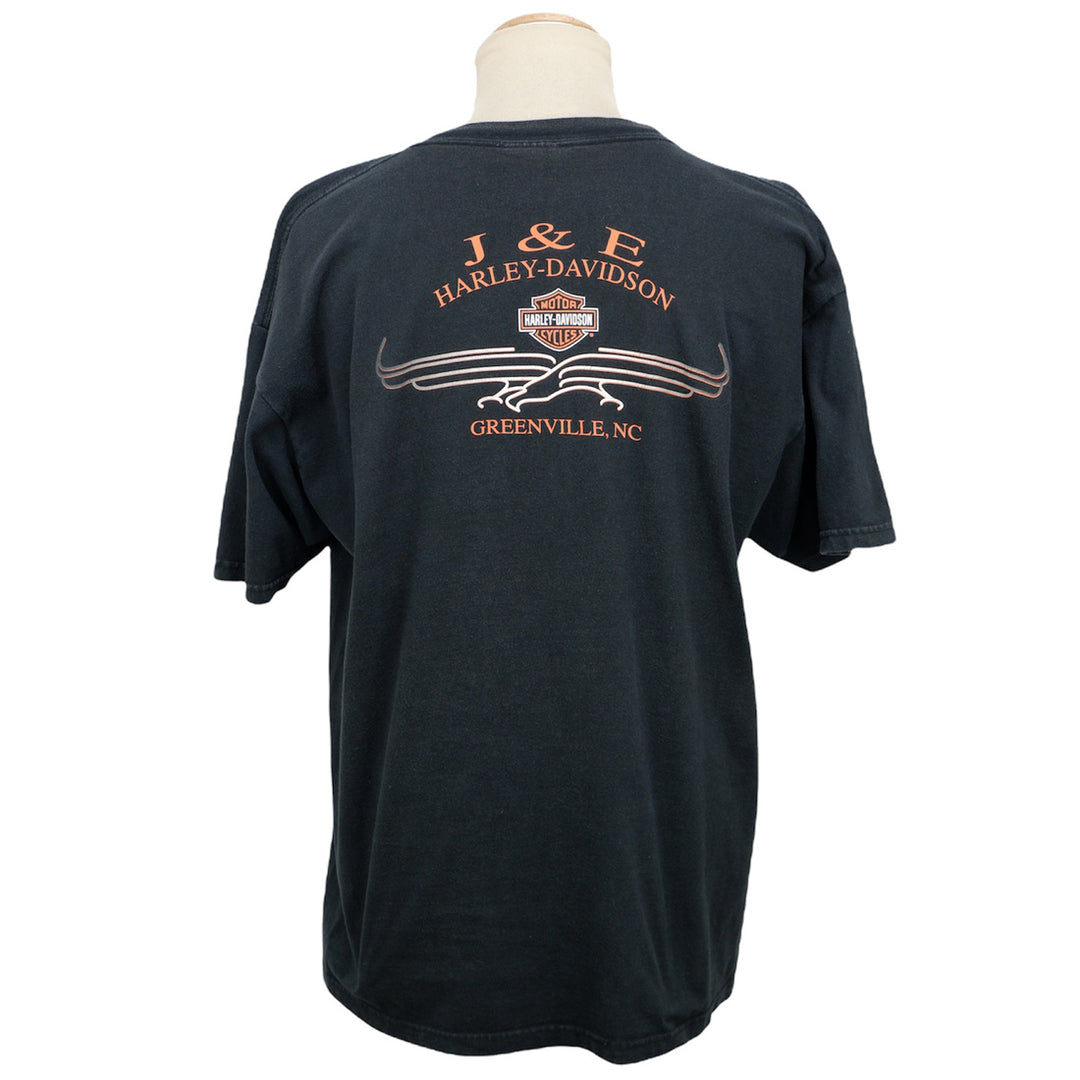Harley Davidson J & E Greenville NC Vintage T-Shirt Made In USA