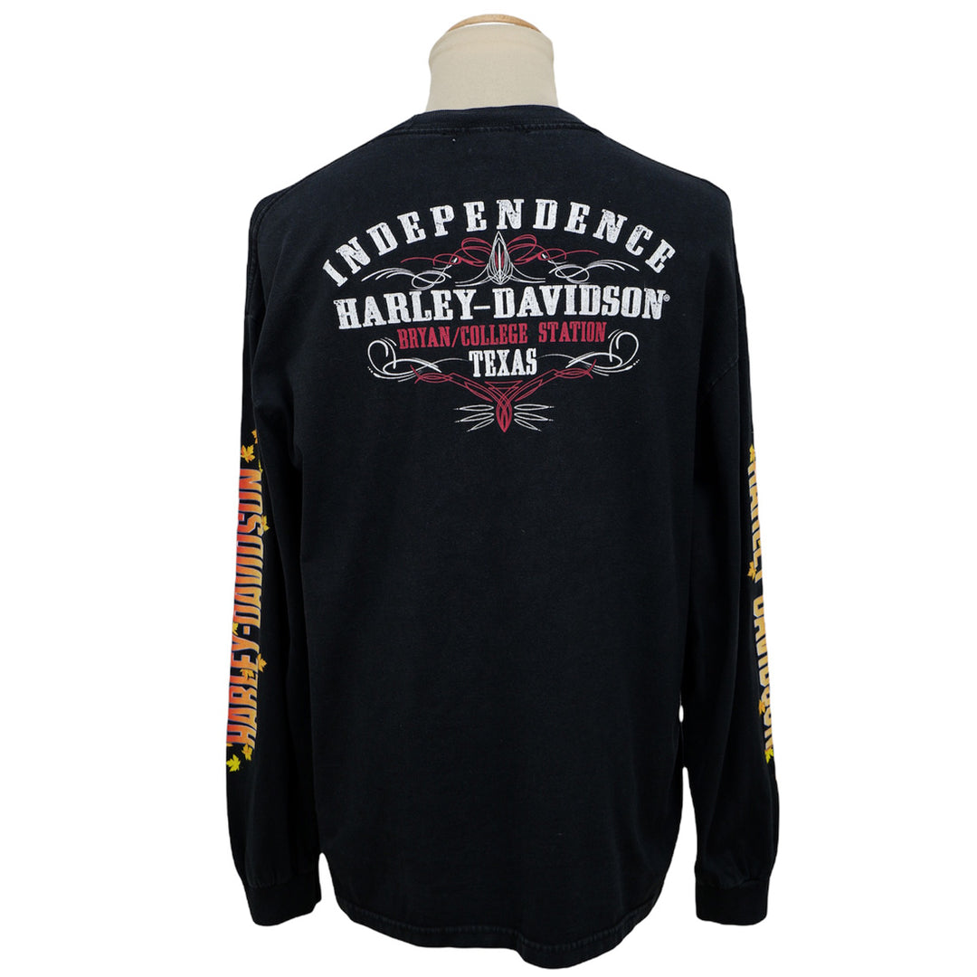 Harley Davidson Independence Texas Long Sleeve Vintage T-Shirt