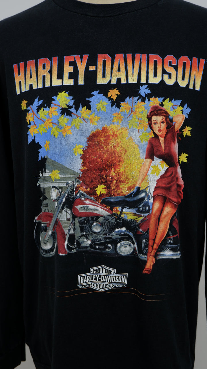 Harley Davidson Independence Texas Long Sleeve Vintage T-Shirt