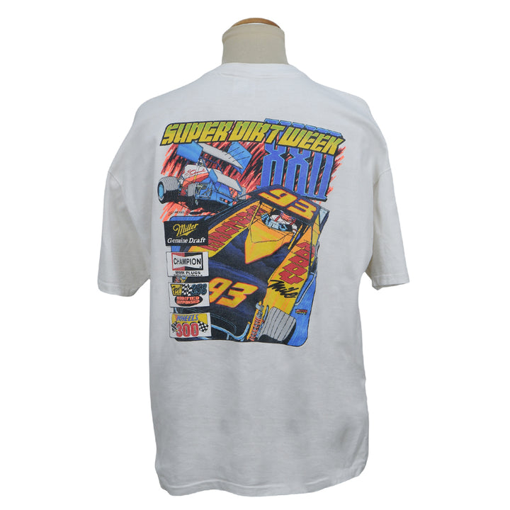 1993 Miller 22nd Annual Super Dirt Week Single Stitch VTG T-Shirt Made In USA